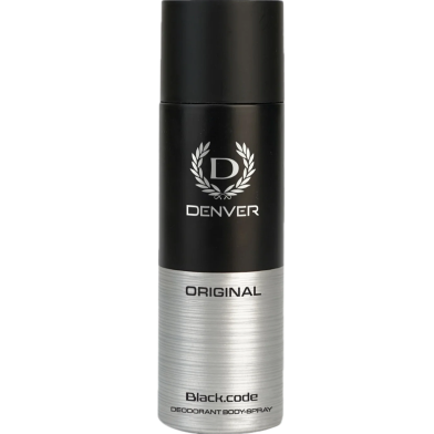 Denver Black Code Deodorant Body Spray 165ml