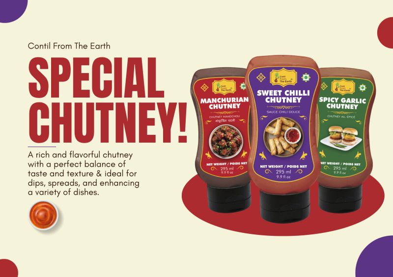 From The Earth Spicy Garlic Chutney 295ml