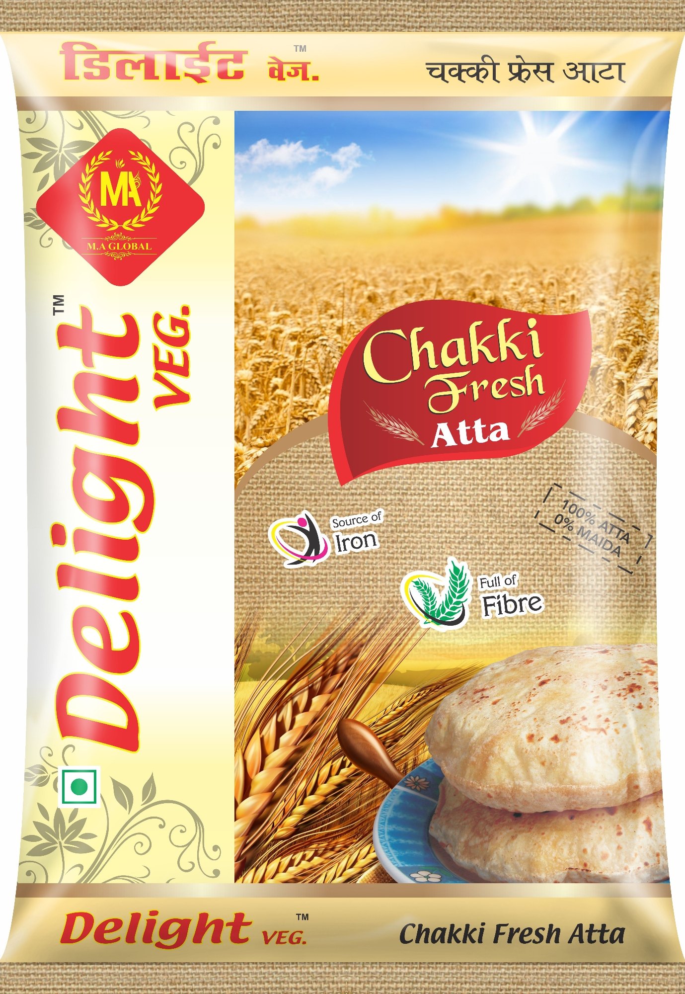 Delight Chakki Atta 20lb