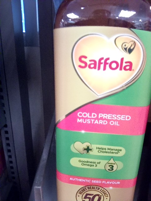 Saffola Cold Pressed Mustard Oil 1L