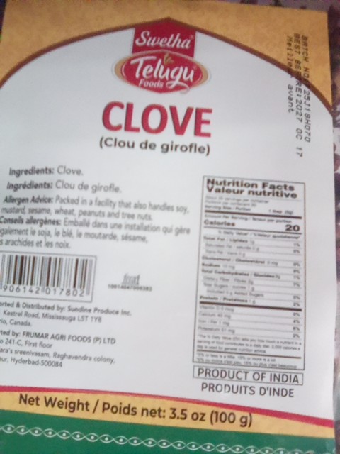 Telugu Clove 100g - Spices and Herbs