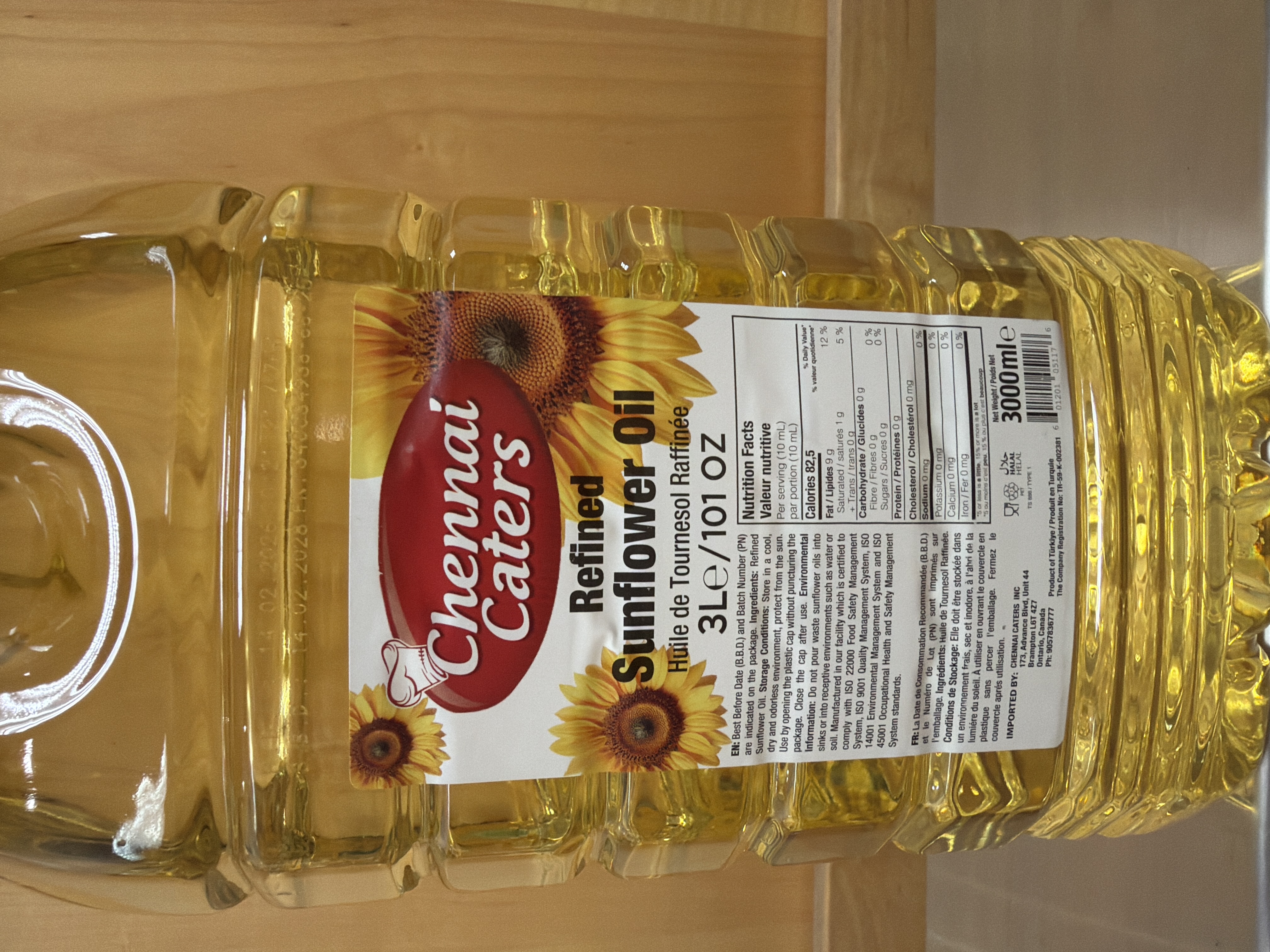 CHENNAI CATERERS Sunflower Oil 3L