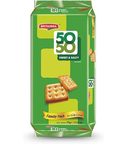 Britannia 50-50 Sweet & Salty Family Pack 372g